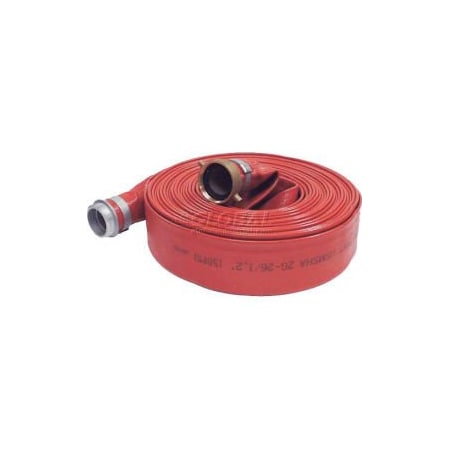 Apache 2"  x  50' Medium Duty PVC Discharge Hose Coupled w/ M x F Aluminum Short Shanks 98138129